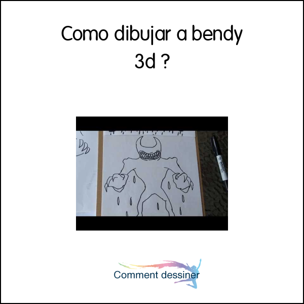 Como dibujar a bendy 3d